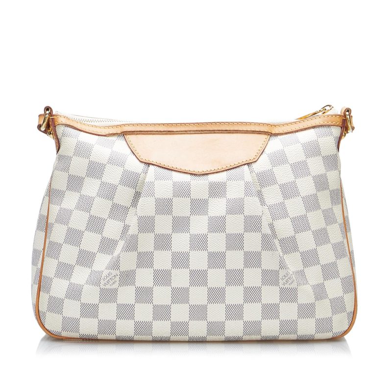 Louis Vuitton Damier Azur Siracusa PM (GoM8u2) - Logoexplore - Image 3