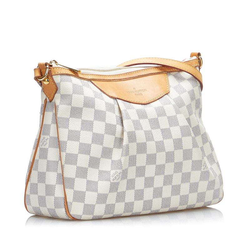 Louis Vuitton Damier Azur Siracusa PM (GoM8u2) - Logoexplore - Image 2