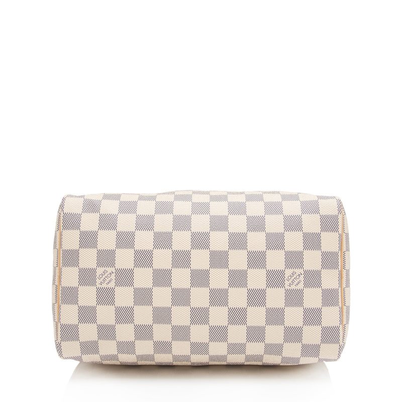 Louis Vuitton Damier Azur Speedy 25 Satchel (mICLk2) - Logoexplore - Image 4