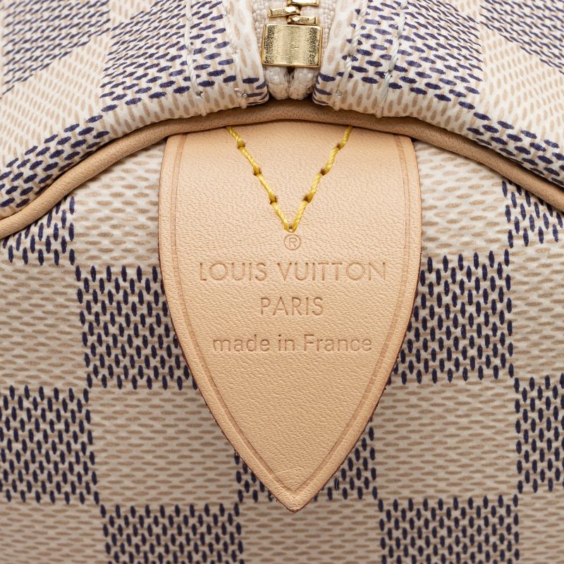 Louis Vuitton Damier Azur Speedy 25 Satchel (mICLk2) - Logoexplore - Image 8