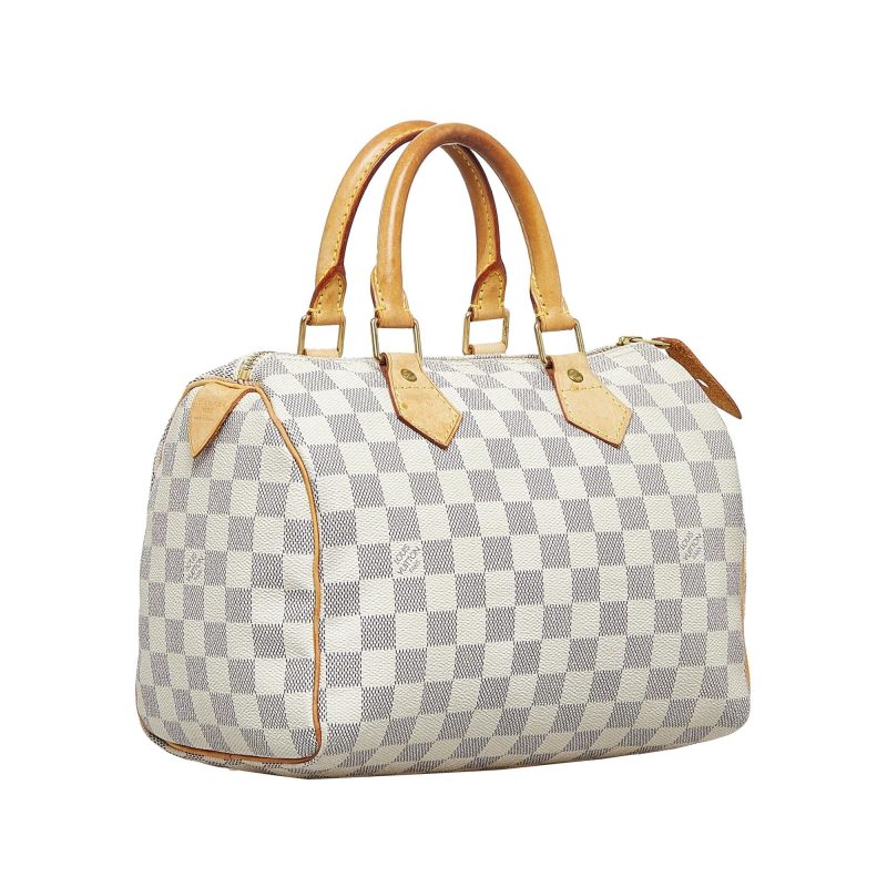 Louis Vuitton Damier Azur Speedy 25 (KDkuR2) - Logoexplore - Image 2