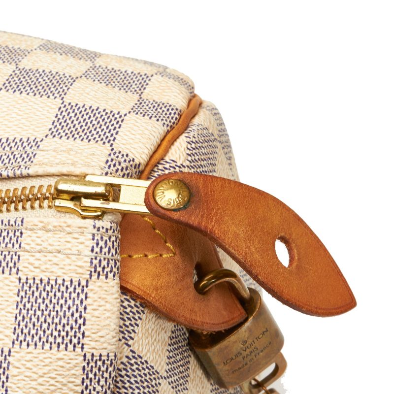Louis Vuitton Damier Azur Speedy 30 (TGsZpF) - Logoexplore - Image 9