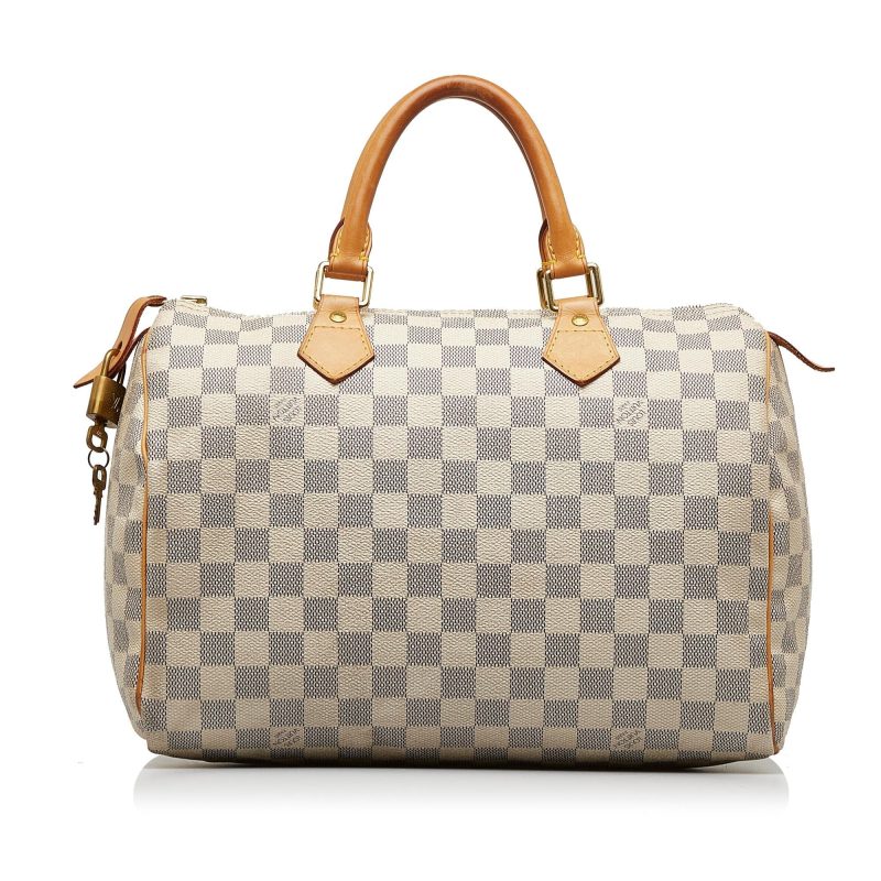 Louis Vuitton Damier Azur Speedy 30 (vR3YU9) - Logoexplore - Image 3