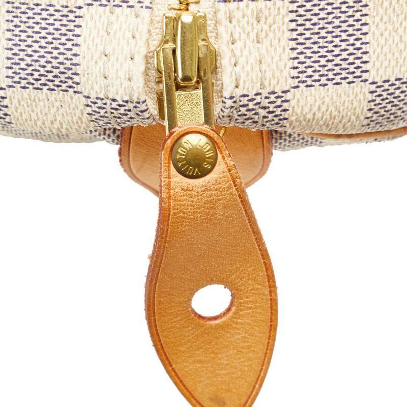 Louis Vuitton Damier Azur Speedy 30 (vR3YU9) - Logoexplore - Image 9
