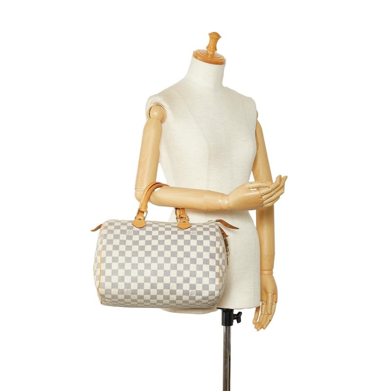Louis Vuitton Damier Azur Speedy 30 (vR3YU9) - Logoexplore - Image 5