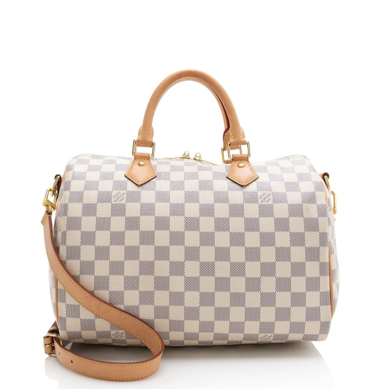 Louis Vuitton Damier Azur Speedy Bandouliere 30 Satchel (22266) - Logoexplore