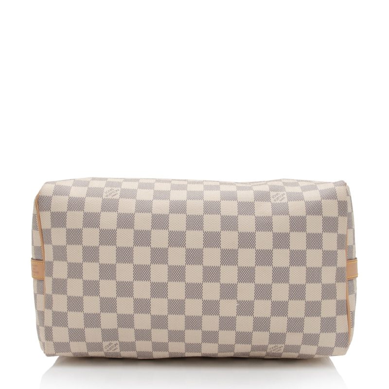 Louis Vuitton Damier Azur Speedy Bandouliere 30 Satchel (es0MQN) - Logoexplore - Image 4