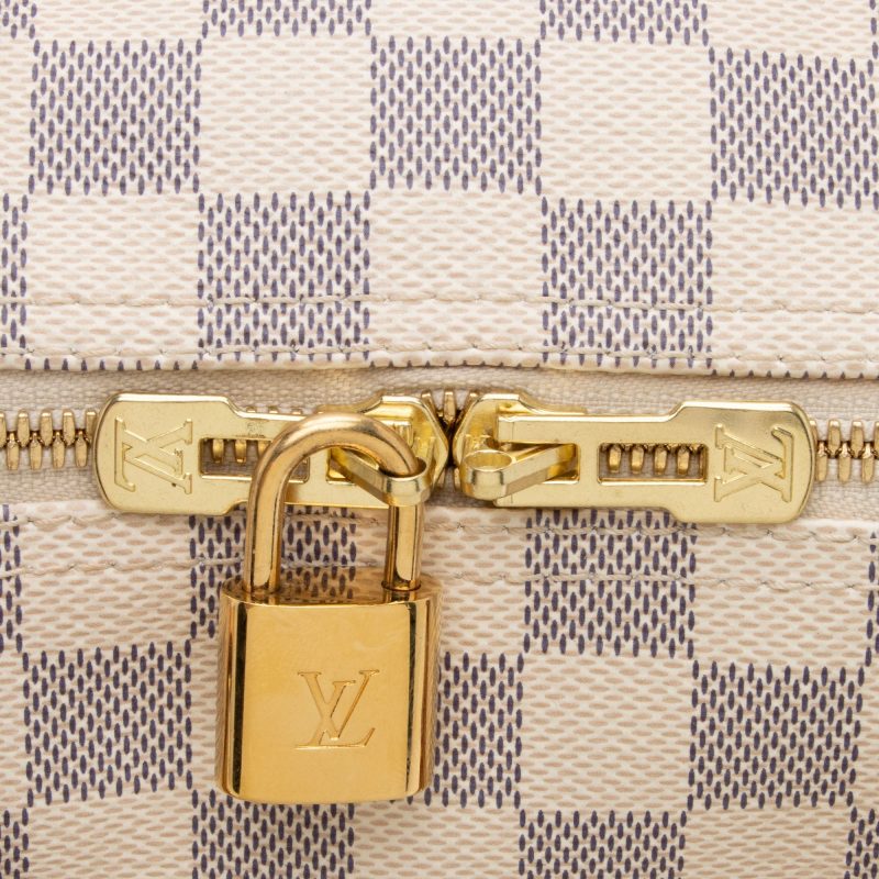 Louis Vuitton Damier Azur Speedy Bandouliere 30 Satchel (es0MQN) - Logoexplore - Image 9