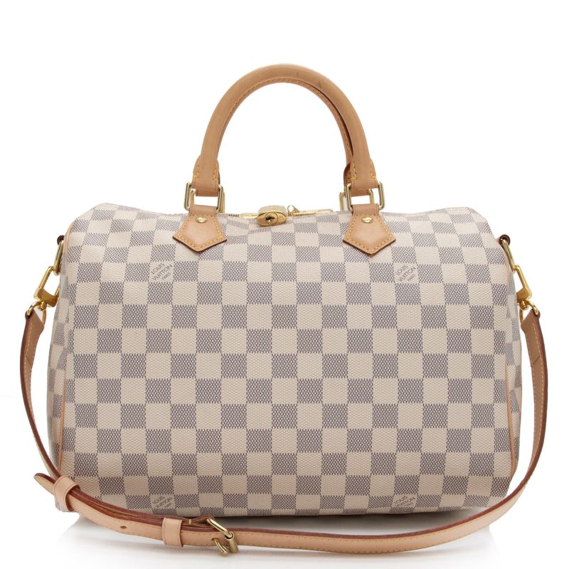 Louis Vuitton Damier Azur Speedy Bandouliere 30 Satchel (es0MQN) - Logoexplore