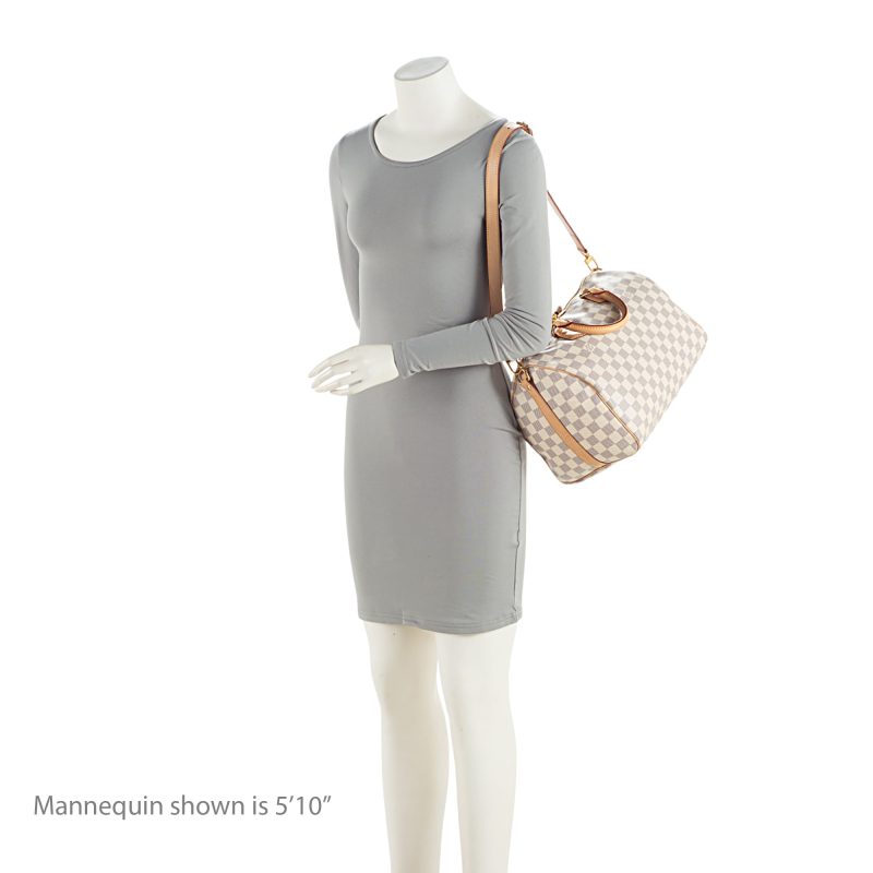 Louis Vuitton Damier Azur Speedy Bandouliere 30 Satchel (es0MQN) - Logoexplore - Image 5