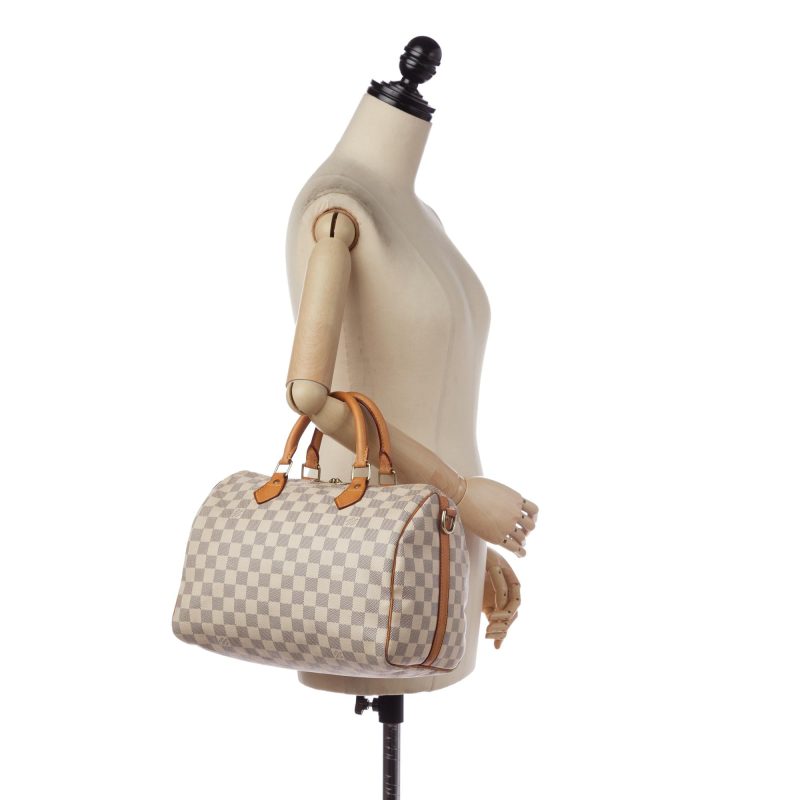 Louis Vuitton Damier Azur Speedy Bandouliere 30 (33117) - Logoexplore - Image 10