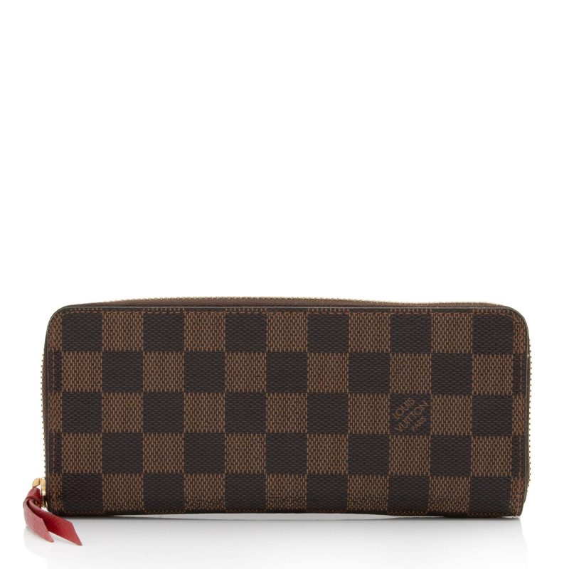 Louis Vuitton Damier Ebene Clemence Wallet (W6HCkn) - Logoexplore