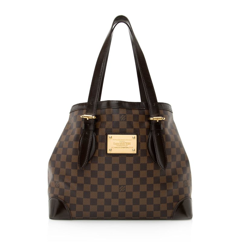 Louis Vuitton Damier Ebene Hampstead MM Tote (21116) - Logoexplore