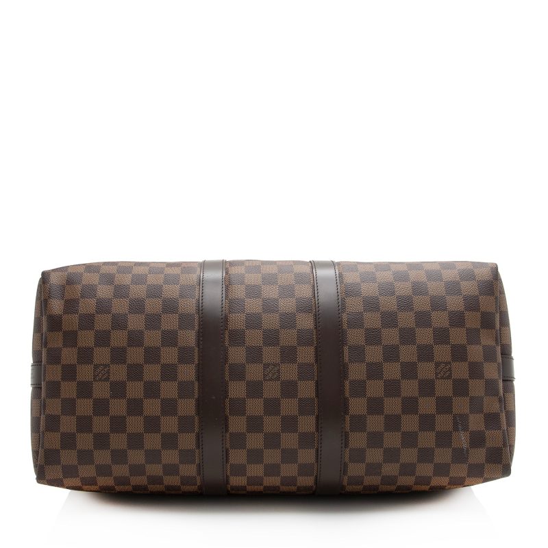 Louis Vuitton Damier Ebene Keepall Bandouliere 45 Duffel Bag (22790) - Logoexplore - Image 4