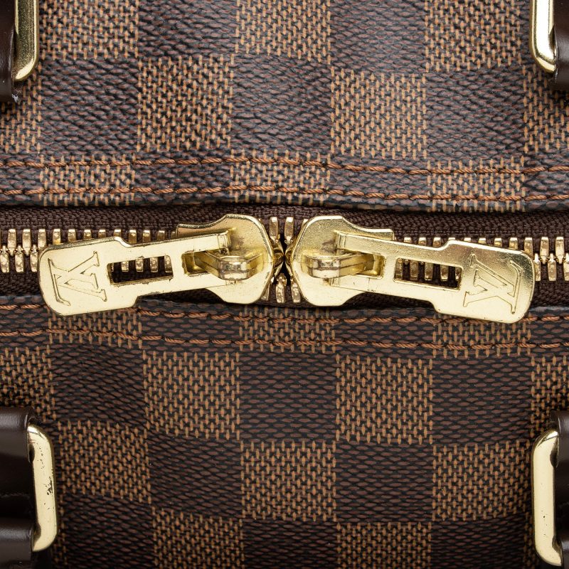 Louis Vuitton Damier Ebene Keepall Bandouliere 45 Duffel Bag (22790) - Logoexplore - Image 9