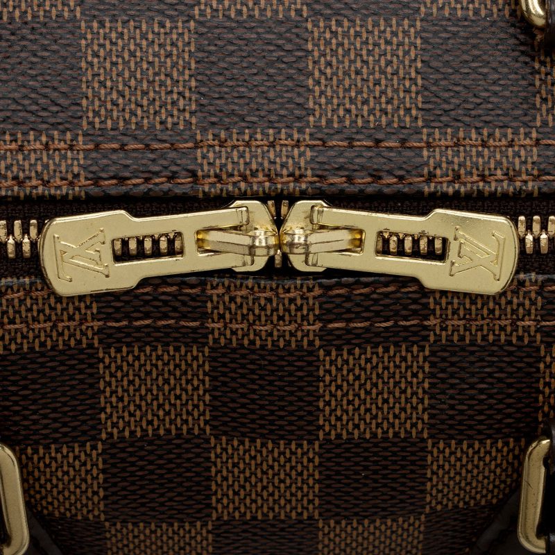 Louis Vuitton Damier Ebene Speedy Bandouliere 25 Satchel (El704A) - Logoexplore - Image 9
