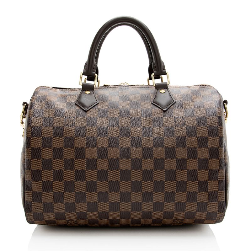 Louis Vuitton Damier Ebene Speedy Bandouliere 30 Satchel (21143) - Logoexplore - Image 3