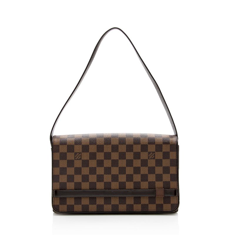 Louis Vuitton Damier Ebene Tribeca Long Shoulder Bag (16116) - Logoexplore