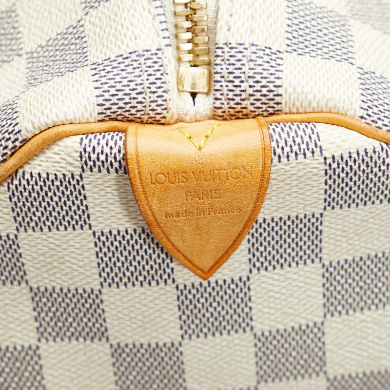 LOUIS VUITTON Damier Azur Keepall 50 Travel Bag - Logoexplore - Image 6