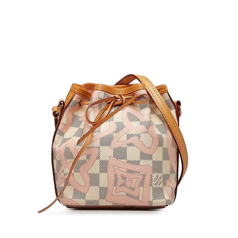 LOUIS VUITTON Damier Azur Tahitienne Nano Noe Bucket Bag - Logoexplore