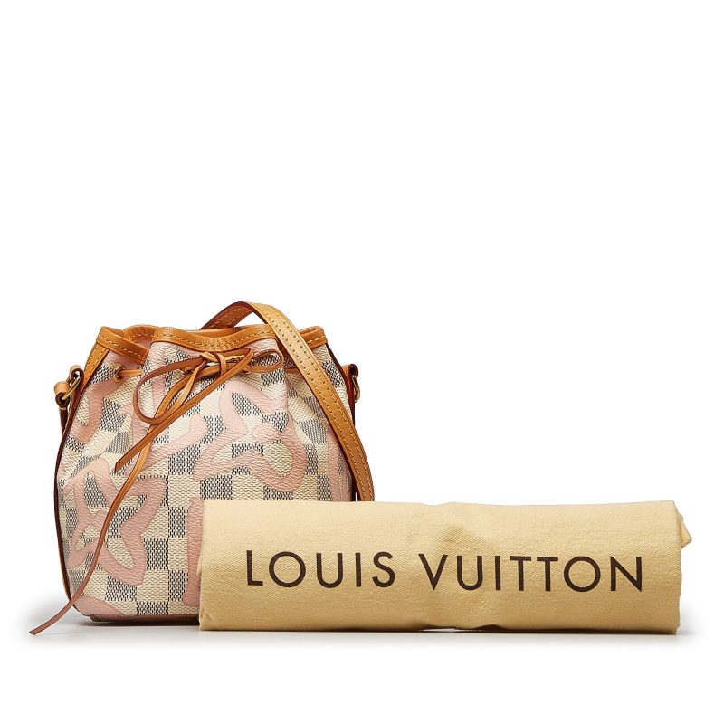 LOUIS VUITTON Damier Azur Tahitienne Nano Noe Bucket Bag - Logoexplore - Image 9