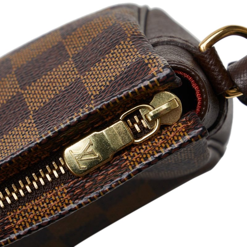 LOUIS VUITTON Damier Ebene Pochette Trousse Handbag - Logoexplore - Image 8
