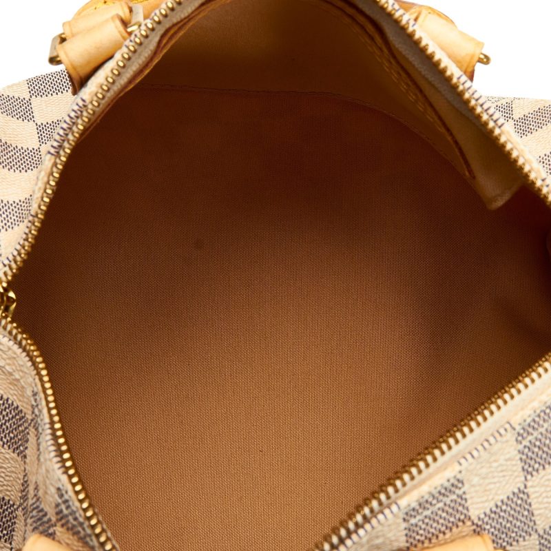 LOUIS VUITTON Damier Azur Speedy 25 White - Logoexplore - Image 6