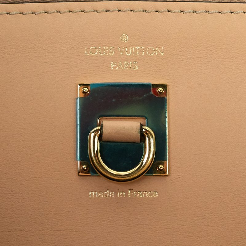 LOUIS VUITTON City Steamer MM Black Creme Bourgogne Calfskin Tote Bag - Logoexplore - Image 10