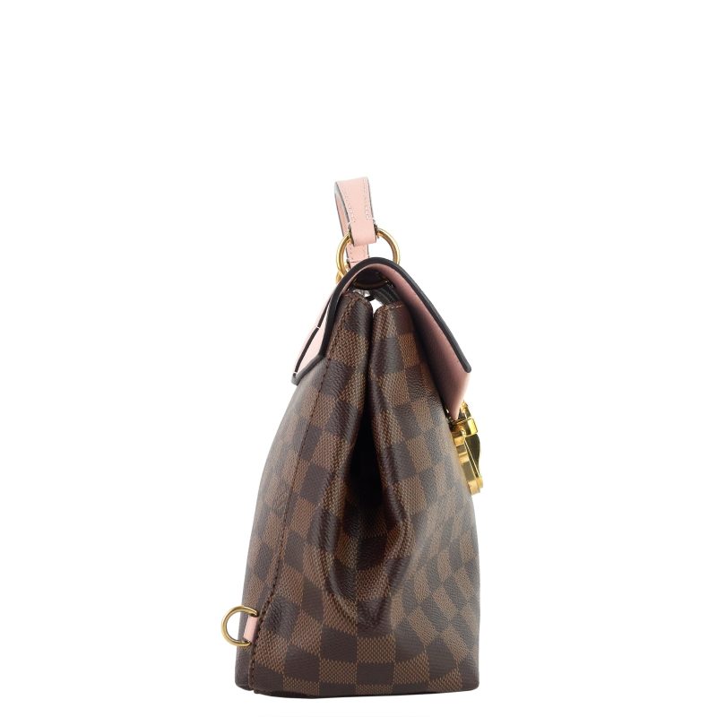 LOUIS VUITTON Clapton Damier Ebene Canvas Backpack Bag - Logoexplore - Image 4