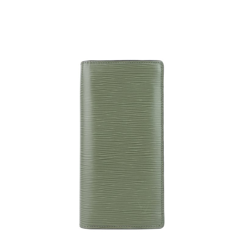 LOUIS VUITTON Brazza Green Epi Leather Wallet - Logoexplore