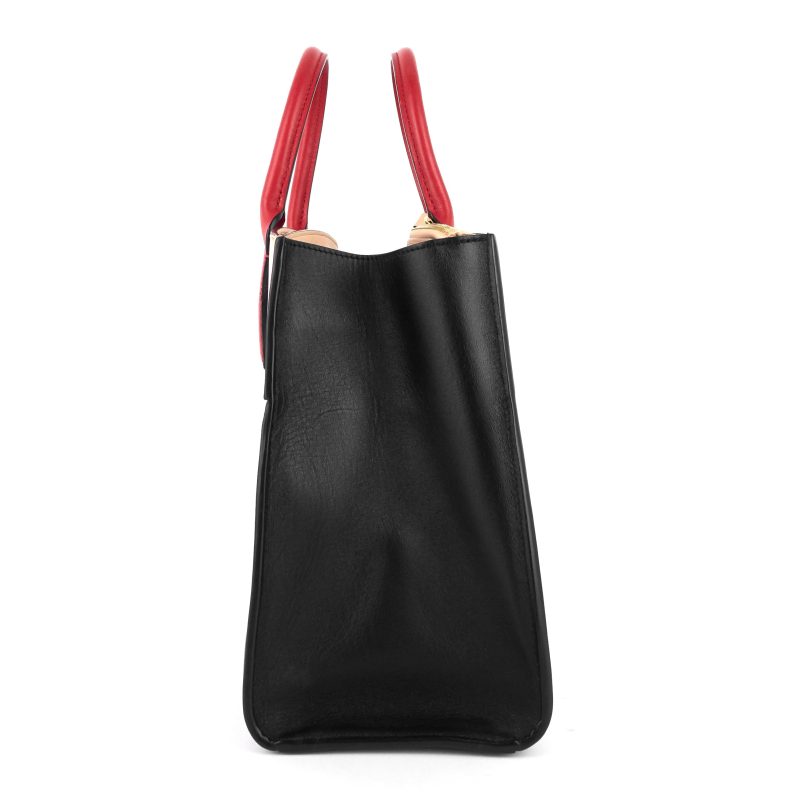 LOUIS VUITTON City Steamer MM Black Creme Bourgogne Calfskin Tote Bag - Logoexplore - Image 4