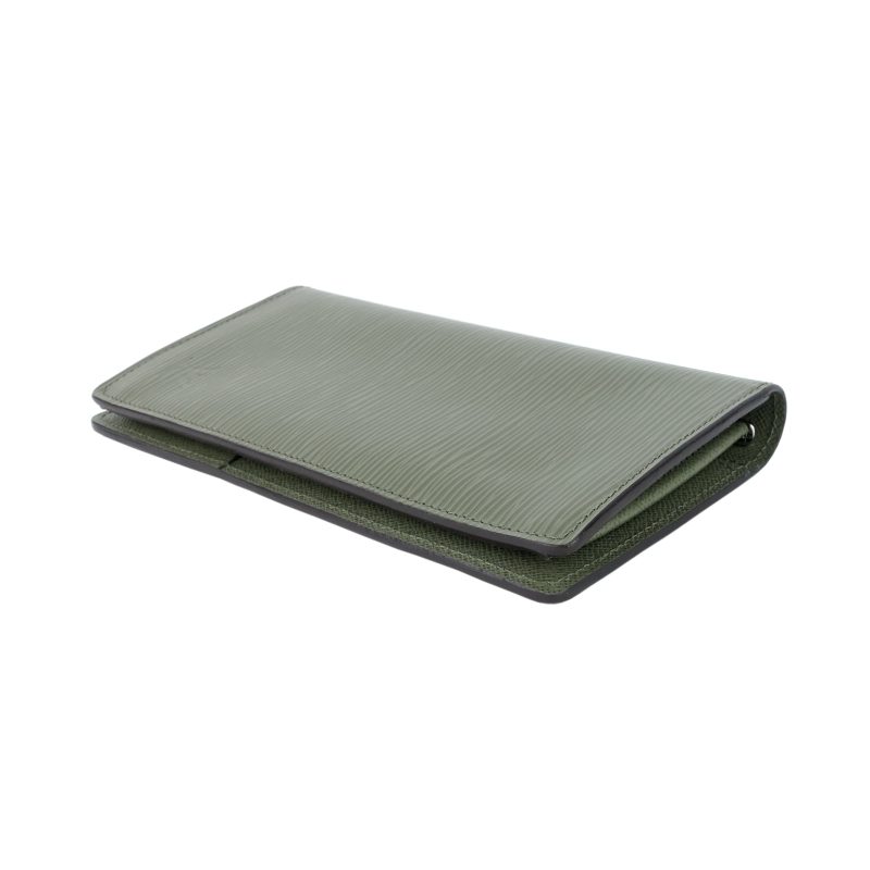 LOUIS VUITTON Brazza Green Epi Leather Wallet - Logoexplore - Image 5