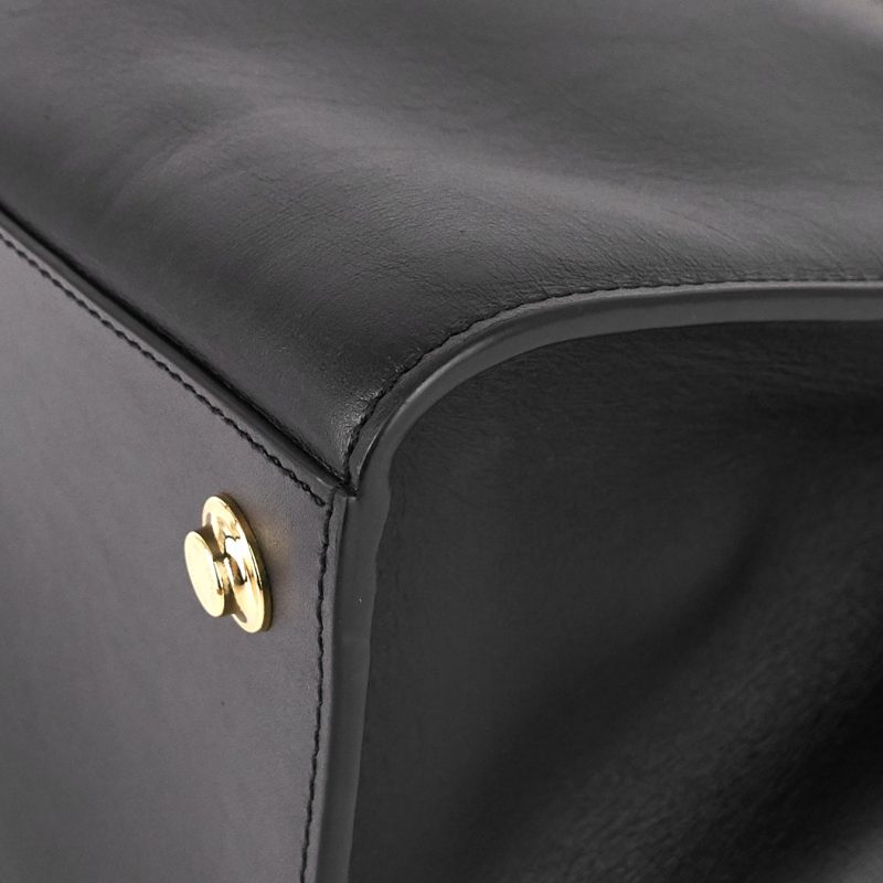 LOUIS VUITTON City Steamer MM Black Creme Bourgogne Calfskin Tote Bag - Logoexplore - Image 6