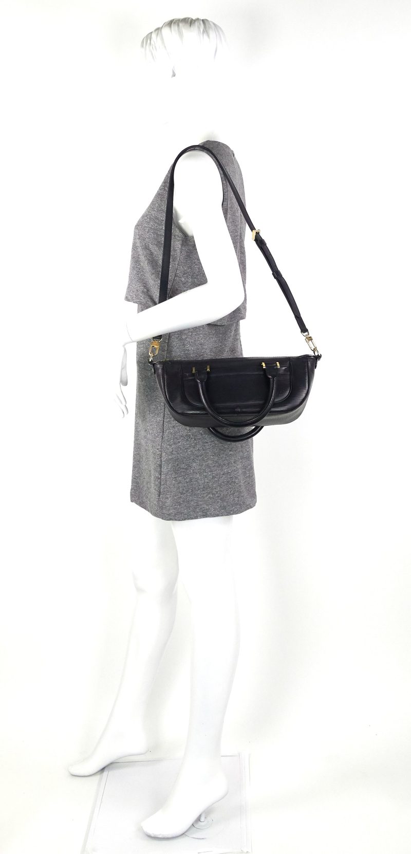 LOUIS VUITTON Dhanura Black Epi Leather Handbag - Logoexplore - Image 10