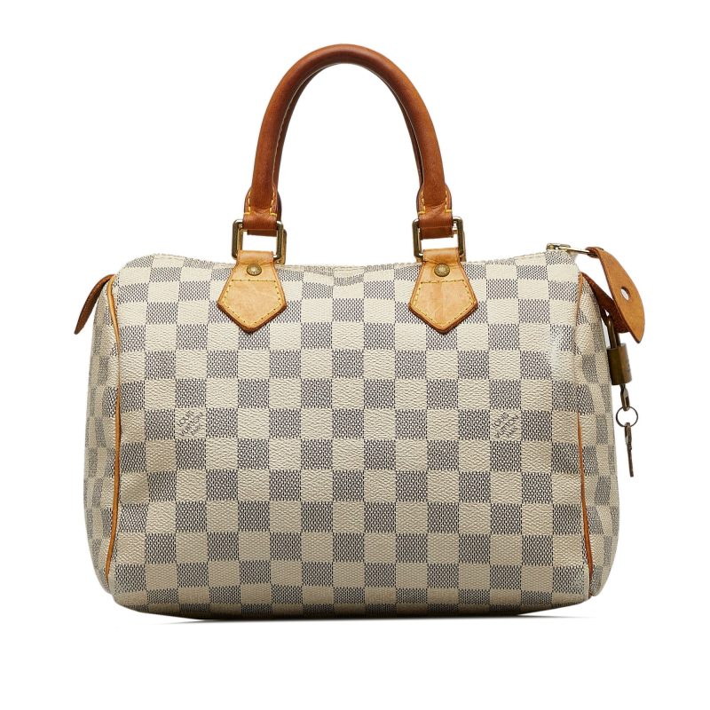 LOUIS VUITTON Damier Azur Speedy 30 Boston Bag - Logoexplore