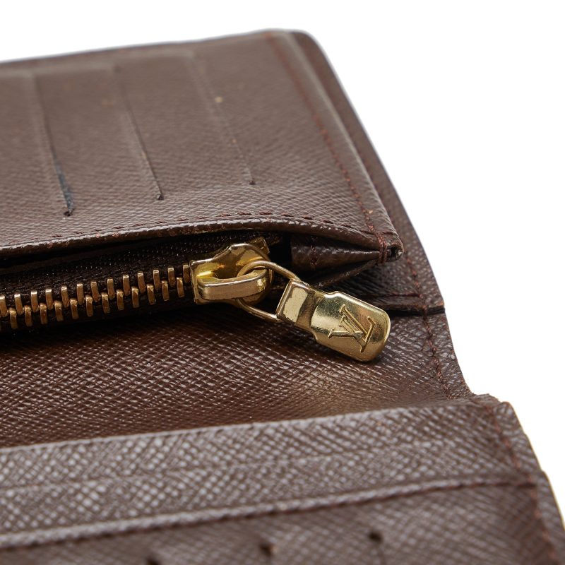 LOUIS VUITTON Damier Ebene Brazza Long Wallets - Logoexplore - Image 8