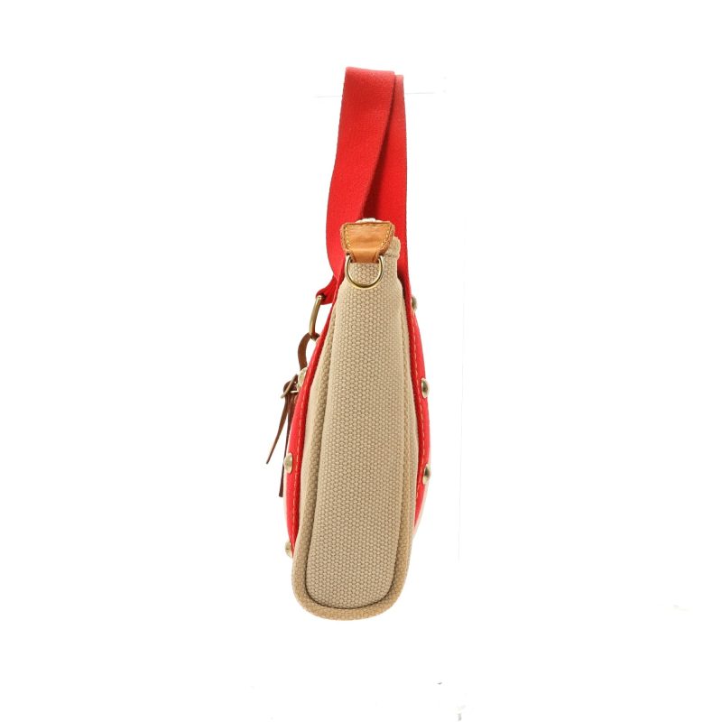 LOUIS VUITTON Handbag in Beige Fabric - Logoexplore - Image 2