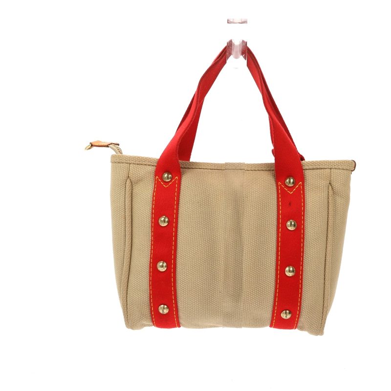 LOUIS VUITTON Handbag in Beige Fabric - Logoexplore - Image 3