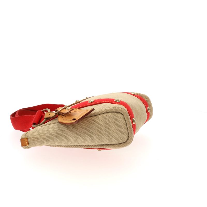 LOUIS VUITTON Handbag in Beige Fabric - Logoexplore - Image 7
