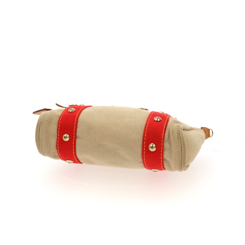 LOUIS VUITTON Handbag in Beige Fabric - Logoexplore - Image 5