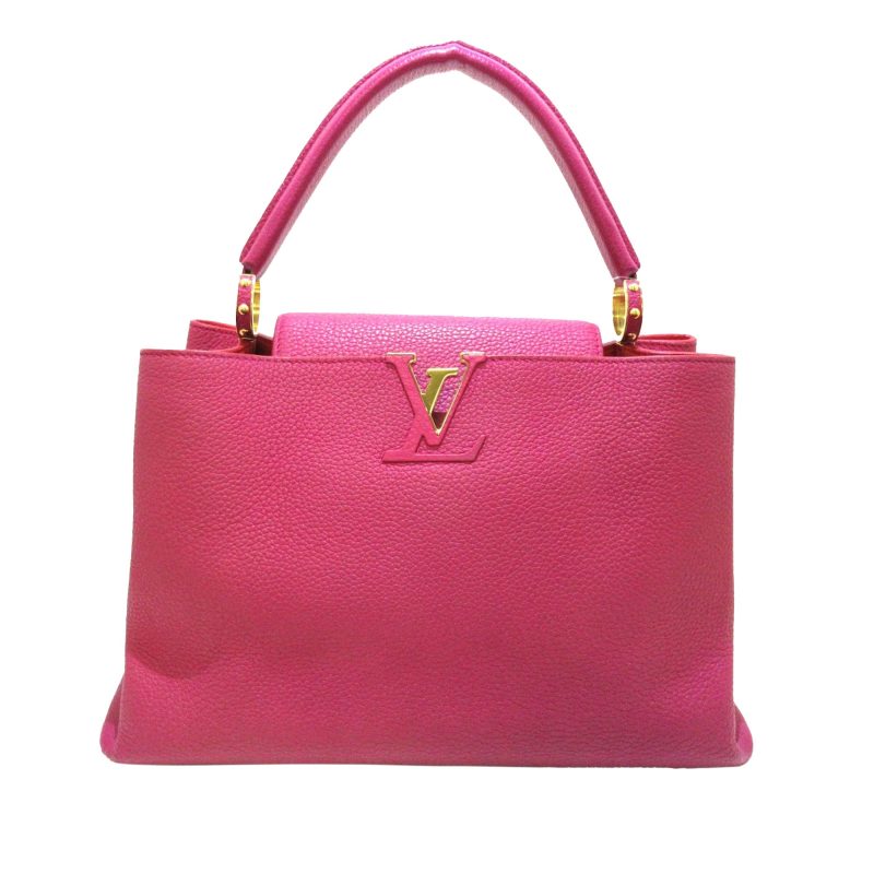 Louis Vuitton Capucines MM Pink Taurillon - Logoexplore