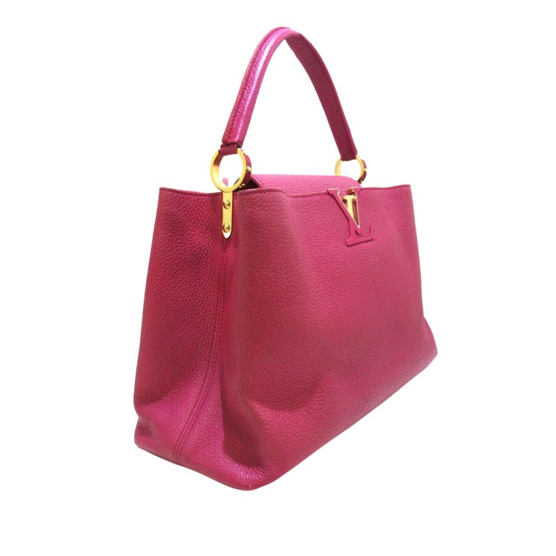 Louis Vuitton Capucines MM Pink Taurillon - Logoexplore - Image 2