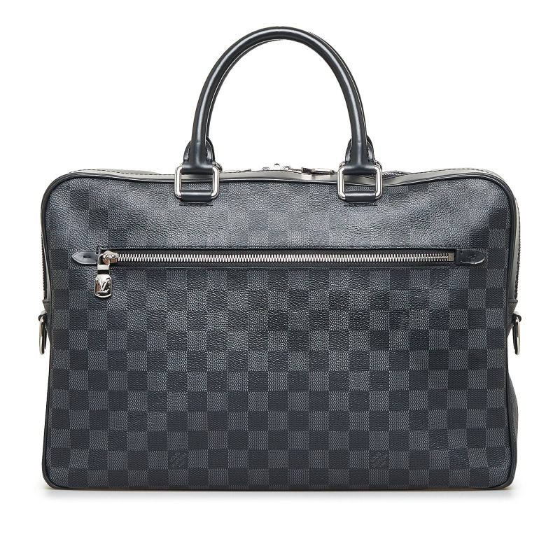 LOUIS VUITTON Damier Graphite Porte Documents Business PM Business Bag - Logoexplore