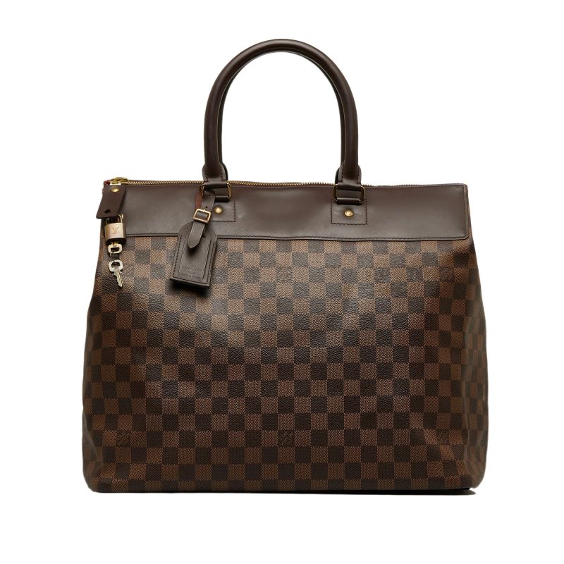LOUIS VUITTON Damier Ebene Greenwich PM Travel Bag - Logoexplore