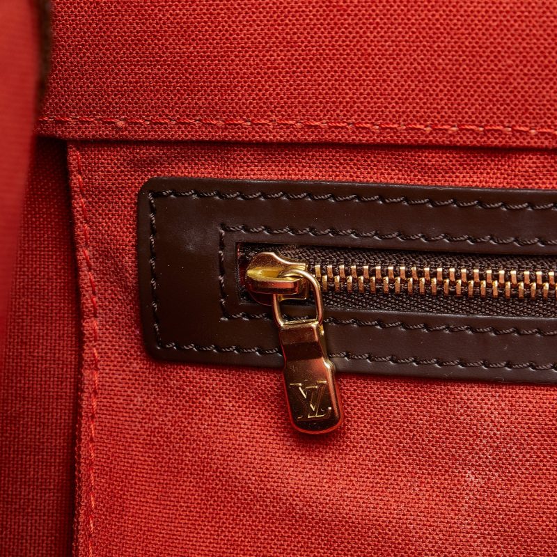 LOUIS VUITTON Damier Ebene Greenwich PM Travel Bag - Logoexplore - Image 8