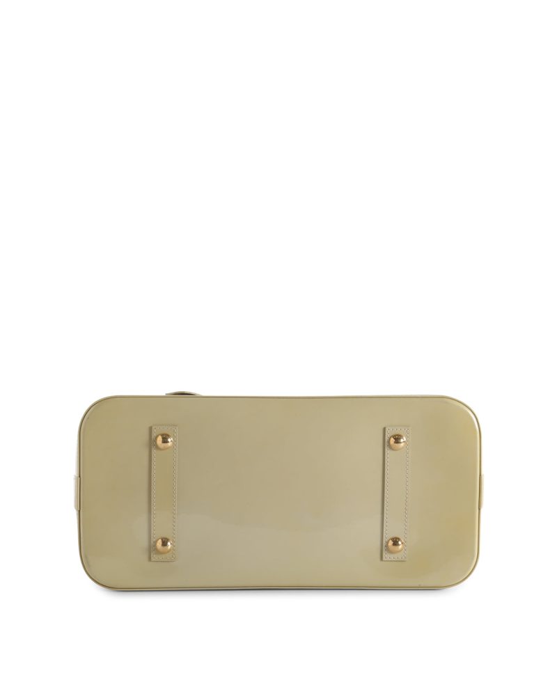 LOUIS VUITTON Cream Monogram Vernis Alma GM Bag - Logoexplore - Image 6