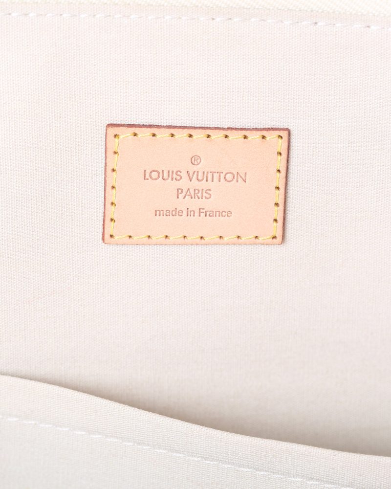 LOUIS VUITTON Cream Monogram Vernis Alma GM Bag - Logoexplore - Image 7