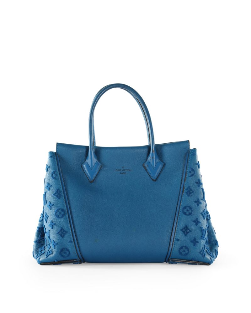 LOUIS VUITTON Blue Leather W GM Bag - Logoexplore - Image 2