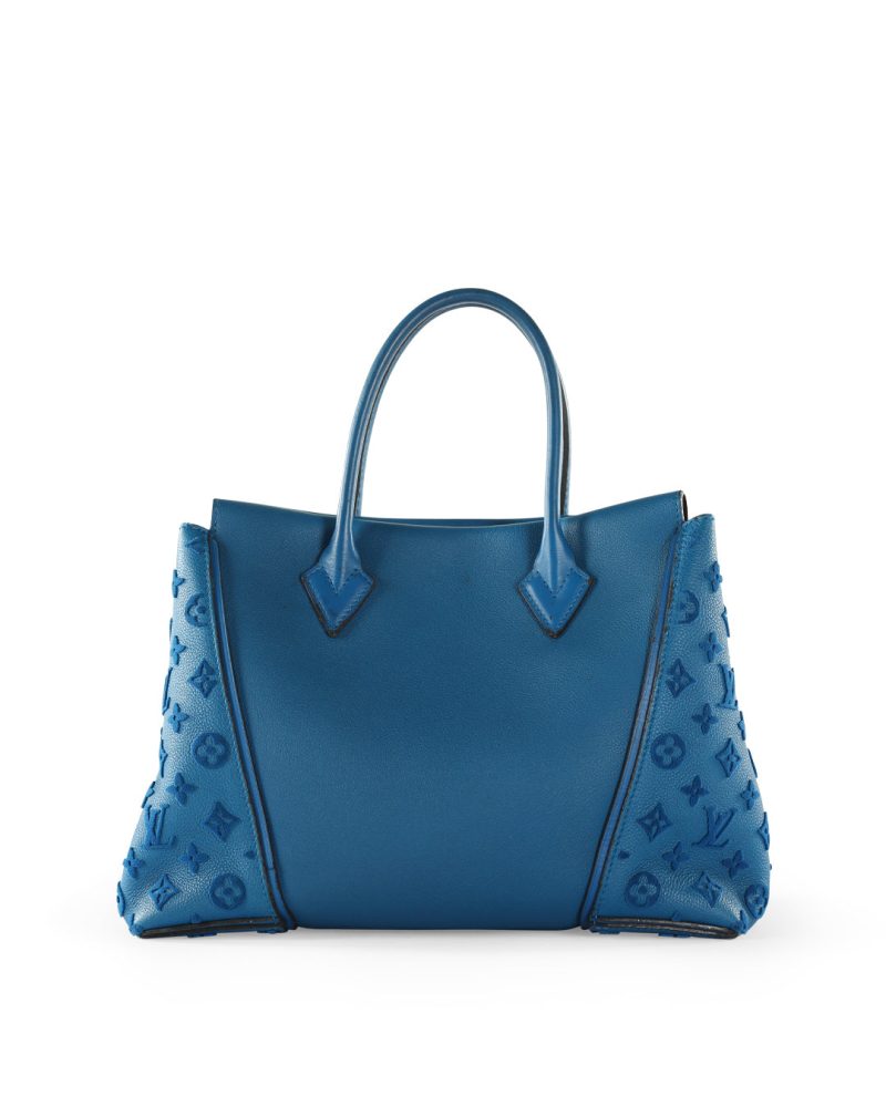 LOUIS VUITTON Blue Leather W GM Bag - Logoexplore - Image 3
