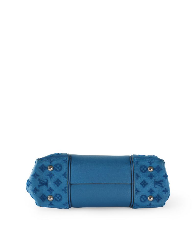 LOUIS VUITTON Blue Leather W GM Bag - Logoexplore - Image 6